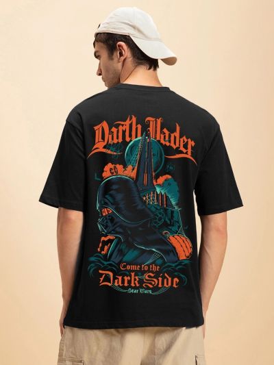 Star Wars - Dark Side Graphic Oversized Black T-Shirt/Tee