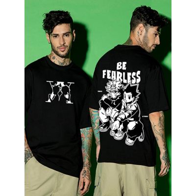 Be Fearless Oversized Black T-shirt