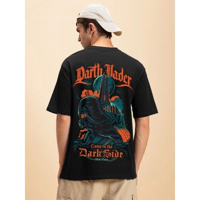 Star Wars - Dark Side Graphic Oversized Black T-Shirt/Tee